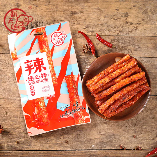 China Flippin' Wah Macaroni Sticks Spicy Strips, Hot & Spicy Flavor  68g