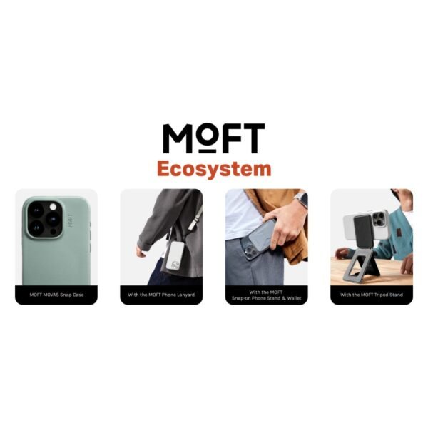 MOFT Snap-On Phone Stand & Wallet (Magnetic Charging Compatible)